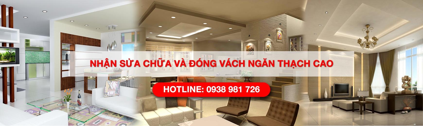 Slider thi công trần thạch cao